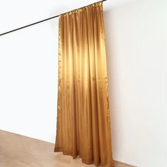 8×10 ft GOLD Satin CURTAIN Wedding Photography Backdrop Panel Party Decorations