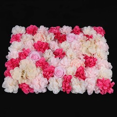 4pcs Flower Panels Artificial Flowers Wall Home Decor Wedding Party Background