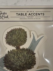 NWT Set of 12 Table Setting/Name Card Topiary Table Accents.