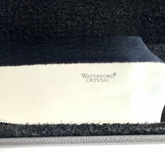 Waterford Crystal Wedding Cake Pie Server 12″ Ireland Serrated Steel Blade