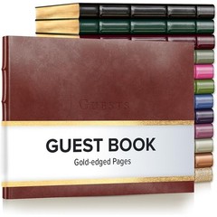 Elegant Guest Book Durable Hardcover 192 Pages Perfect Weddings Events Memories