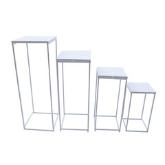 4x Metal Flower Rack Vase Stand Prop Geometric Column Wedding Party Decor 4-Size
