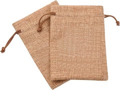 25/50/100 Wedding Hessian Burlap Hessian Jute Favor Gift Bags Drawstring Pouch