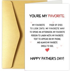 Chenive Romantic Father’s Day Card for Husband Boyfriend, Funny Fathers Day C…