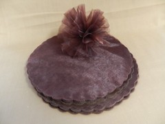 50 pieces brown organza netting $ 5.00