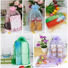 Daszui 60Pcs Organza Bags 8×12 Inches Mixed Color with Drawstring Favor Bags,…