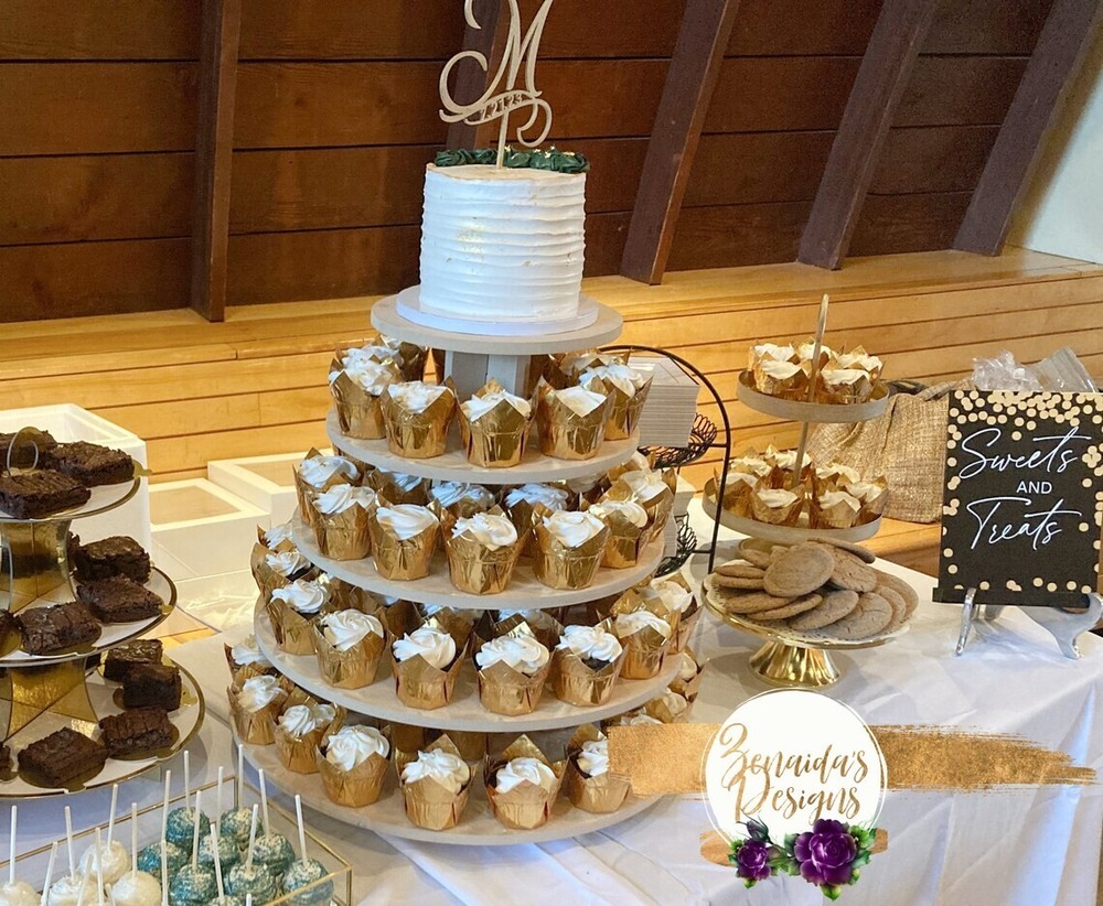 Cupcake Stand 5 Tier MDF Wood Cake Tower Dessert