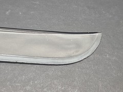 Vintage Depression Clear Glass Cake Fruit Knife Nice
