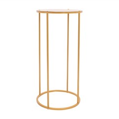 A Set of 3 Cylindrical Flower Racks Gold Party Decor Stand Metal Flower Holder