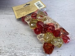 Decorative Fall Accents Faceted Acrylic Sparkling Gems Table Decor
