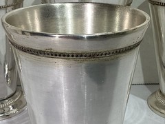 S.N.K ENT Vintage Silver Plated Lacquered Brass Goblet Table Decor HGT1-181