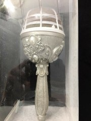 LILLIAN ROSE – WEDDING BOUQUET HOLDER * SILVER color * JEWELED & PEARL * NEW