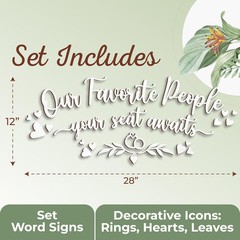 Seating Chart For Wedding Reception Display – Word Sign
