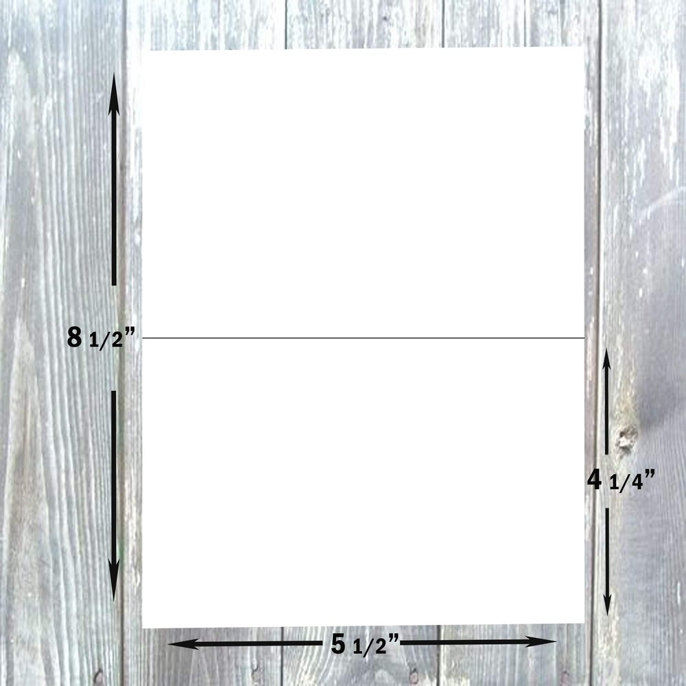 Hamilco White Cardstock Paper for A2 100 Cards Only (Bright), Bright