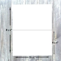 Hamilco White Cardstock Paper for A2 100 Cards Only (Bright), Bright