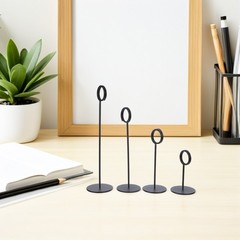 4Pcs Black Wedding Table Card Holders with Easy Maintenance and Sturdy Design