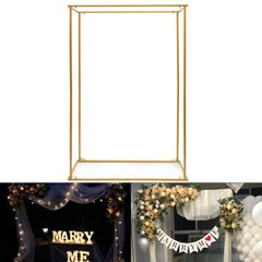 Rectangle Wedding Arch Birthday Party Metal Balloon Frame Backdrop Stand 5.9ft