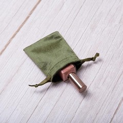 12pcs Velvet Drawstring Bags 3×4 Inches – Glossy Small Velvet – Moss Green