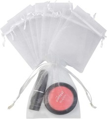 Versatile 50pcs Organza Gift Bags in Mixed Colors with Secure Drawstring Closure