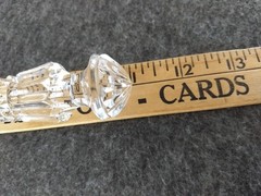 Waterford Crystal Wedding Cake Server 11″ Serrated Edge Logo Sticker Ireland