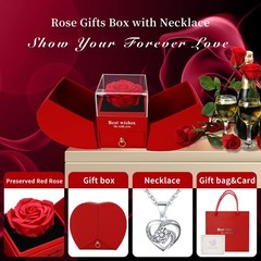 YJYJHOPE Valentines Day Gifts for Her, 5.7 x 3.9 x 4.7 inches, LGB-RED