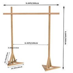 Wedding Arch Wooden Backdrop Stand Wedding Ceremony Arch Indoor Outdoor Garden