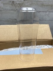 Tossware POP – Clear Plastic Diamond Flute Set of 12