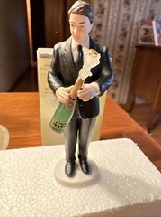 Weddingstar Victorious Groom w/ Champagne Bottle Figurine Wedding Cake Topper