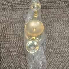 Irenare Unity Candles for Wedding Ceremony with Brass Colored Metal Stand New