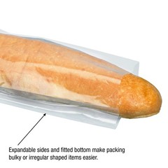 Partners Brand PPB1545 Gusseted Poly Bags, 2 mil, 5″ x 3″ x 15″, Clear (Pack …