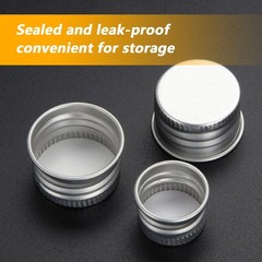 12PCS 5ML Glass Bottles with Aluminum Lids Tiny Clear Jars Storage Vials