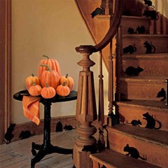 Orange Artificial Pumpkins Set,7Pcs Foam Decor Orange,