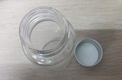 12PCS 30ML 1OZ Transparent Empty Glass Wish Bottles with Threaded
