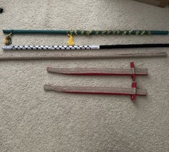 Wedding Dancing Sticks Swords Handmade Wooden
