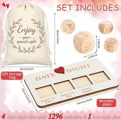 16Pcs Hubby Wifey Wedding Gift Set Honeymoon Travel Tote Tags Dice Glass Jars