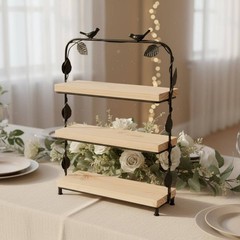 Wooden Dessert Display Set Decorative Cake Display Stand Sturdy for Party