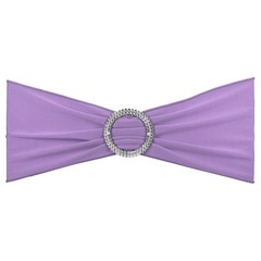 10Pcs 14″x5″ Stretch Chair Sashes Bows Chair Bands Sash with Buckle Purple