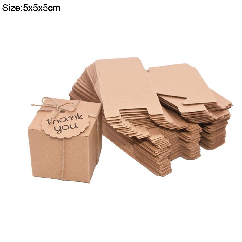 Travel Case Candy Boxes Kraft Paper Gift Boxes Wedding Birthday Party Christmas