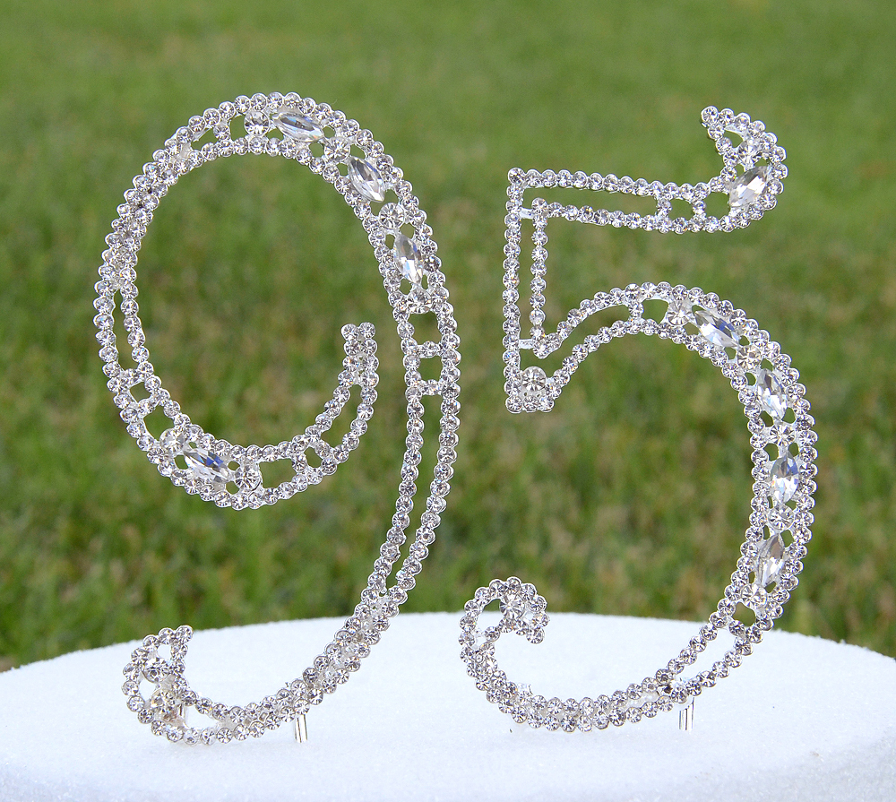 5″ Crystal Rhinestone Number 95 Silver Cake Topper Top 95th Birthday Party