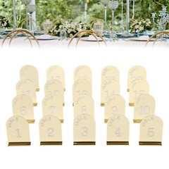 20PCS Gold Table Numbers Acrylic Party Table Numbers Wedding Table Numbers Sign