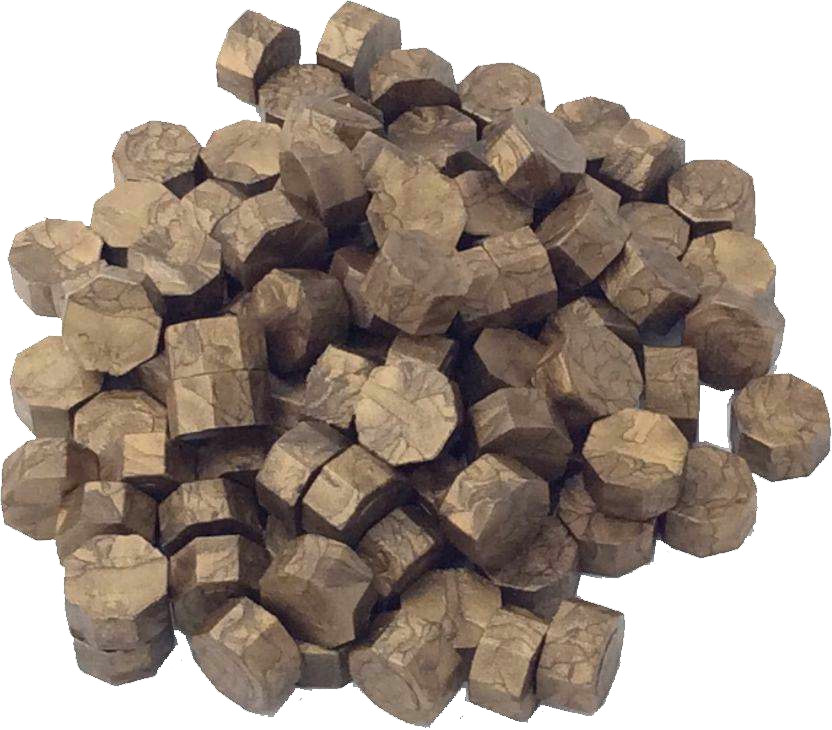 Antique Gold / Bronze Sealing Wax Beads for Envelopes & Invites, 250 Count, 3 oz