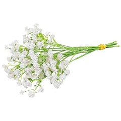 Tiny Babys Breath Artificial Flowers Gypsophila Real Touch Flowers 6 PCS White