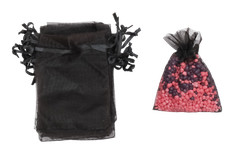 Black Drawstring Organza Gift Bags Wedding Party Favor Jewelry Pouches 20/50/100
