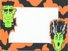 Editions Limited Box of 10 Frankenstein/Bride invitations 5 3/8″ x 7 1/8″