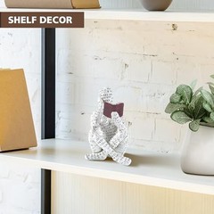 Modern Abstract Reading Women Statue Aesthetic Sculpture for Home Decor
