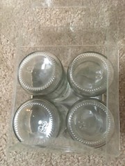 4 Pieces David Tutera Mini Glass Bottle without Cork Top
