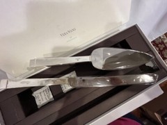 Vera Wang By Wedgwood Cake Knife & Server Set Original Box Handle Discolored