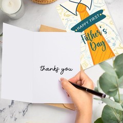 Happy First Father’s Day Card For Husband From Wife – New Dad Fathers Day Car…