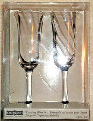 CELEBRATE IT TOASTING GLASS FLUTE SET OF 2 – BRAND NEW IN PACKAGE