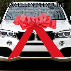 Reusable Wedding Car Bow PVC Material Large Red Bow for Decor and Special Events